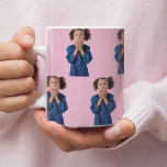 Personalized Pink Photo Collage Kids Birthday  Large Coffee Mug<br><div class="desc">Make your child’s birthday extra special with this personalized pink photo collage birthday mug. Add cherished photos and a custom birthday message to create a unique keepsake that’s both functional and heartwarming. Perfect for sipping hot cocoa, milk, or juice, this mug is a delightful addition to birthday celebrations and a...</div>
