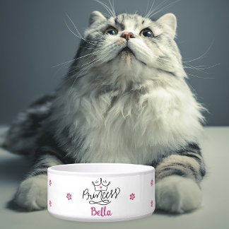 Personalized Pink Princess Cat