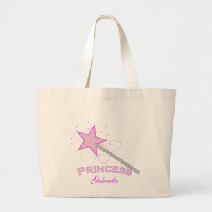 Personalized Pink Princess Wand Tote
