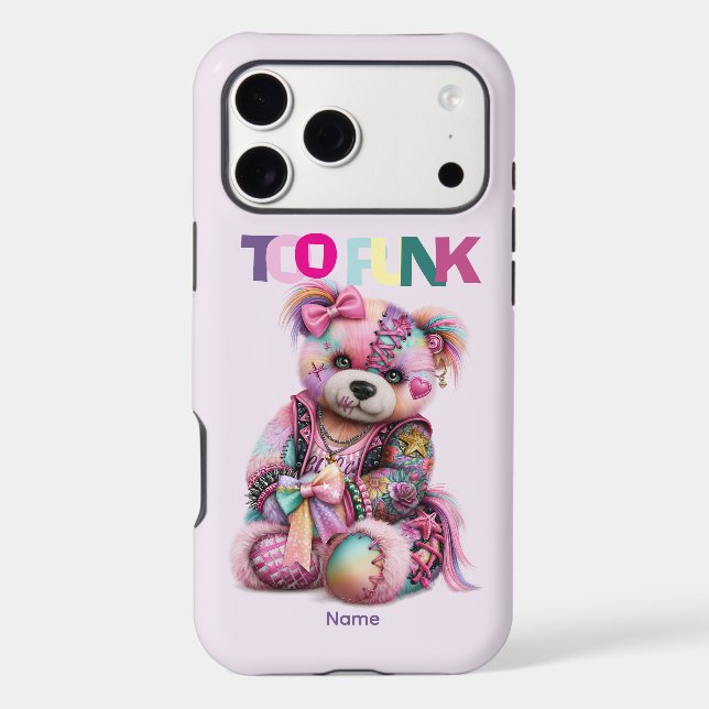 Personalized Pink Punk Teddy (Back)