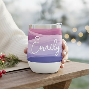 Personalized Pink Purple Abstract Name Gift