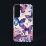 Personalized Pink Purple Watercolor Butterfly Samsung Galaxy Case<br><div class="desc">Elevate your Samsung Galaxy S22 with our Pink Purple Watercolor Butterfly Case. A mesmerizing blend of delicate butterflies in vibrant hues brings a touch of artistry to your device. Embrace nature's elegance and make a statement that's uniquely yours with this personalized and enchanting accessory.</div>