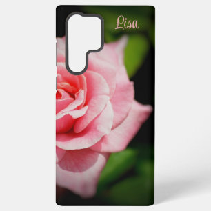 Personalized Pink Rose Flower Samsung Case