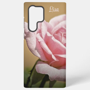 Personalized Pink Rose Flower Samsung Case