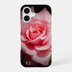 Personalized Pink Rose Sturdy iPhone Case