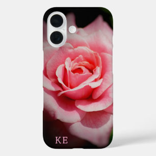 Personalized Pink Rose Sturdy iPhone Case
