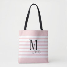 Personalized pink simple name and monogram