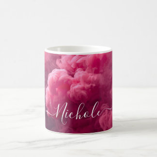 Personalized Pink Smoke Coffee Mug
