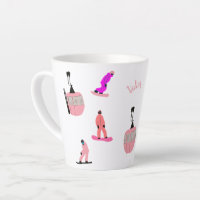 Personalized Pink Snowboard Snowboarding Small