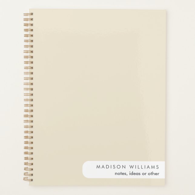 Personalized Pink Spiral Notebook –Custome Planner (Front)