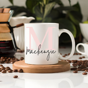 Personalized Pink Thank You Mug for Teacher or Mom