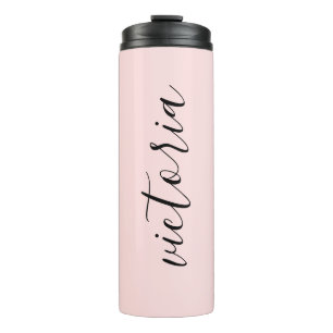 Personalized Pink Thermal Tumbler