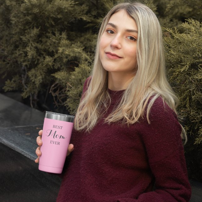 Personalized Pink Thermal Tumbler - Travel Mug (Creator Uploaded)