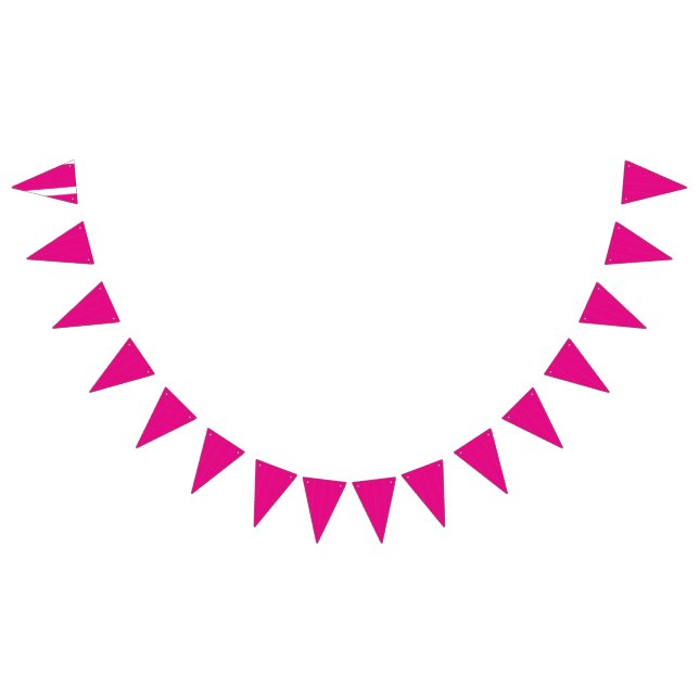Personalized Pink Triangle Pennant Banner (All)