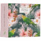 Personalized Pink Tropical Bird Pattern Cookbook