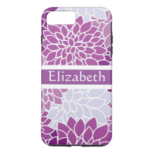 Personalized Pink White Purple Floral Pattern Case-Mate iPhone Case