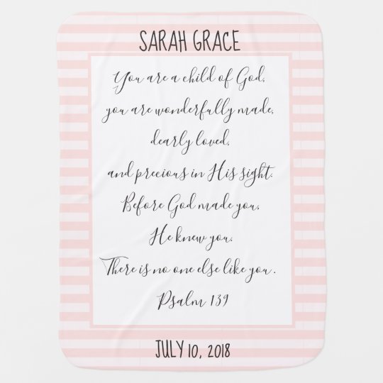 scripture baby blanket