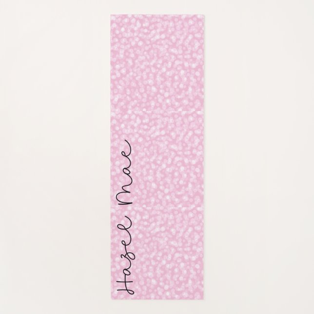 Personalized Pink Yoga Mat (Front)
