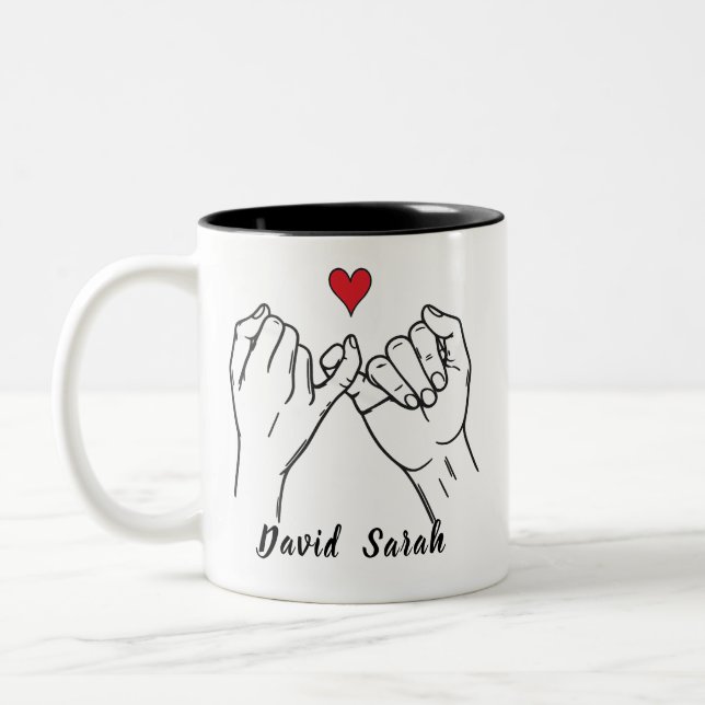 Personalized Pinky Promise Mug Valentine’s Day (Gauche)