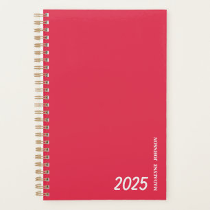 Personalized Pinky-Red Dated My Daily Planner