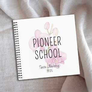 Personalized Pioneer School Notebooks with Orchids