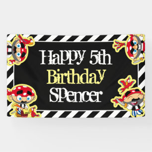 Personalized Pirate Birthday Banner