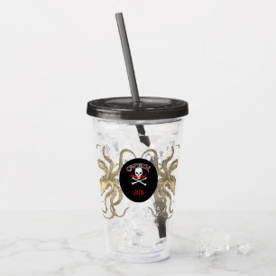 Personalized Pirate Captain  Acrylic Tumbler