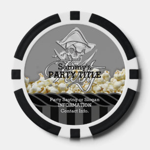 Personalized Pirate Day Party Poker Chips