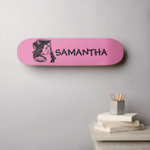 Personalized  Pirate Lady Skateboard