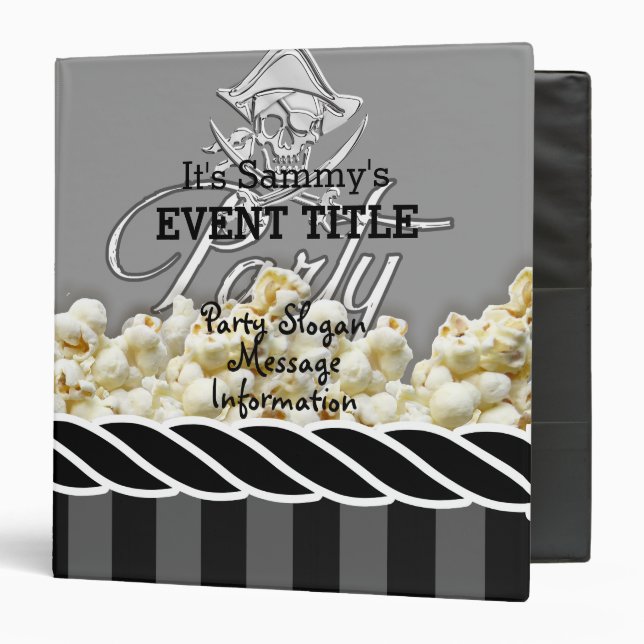 Personalized Pirate Party Binder (Front/Inside)