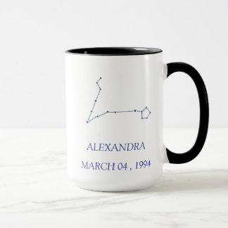 Personalized Pisces Constellation Mug - Custom Sta