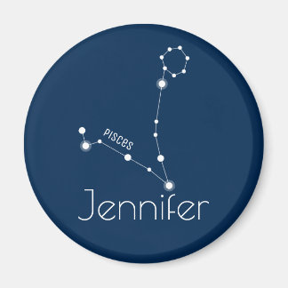 Personalized Pisces Zodiac Constellation Magnet