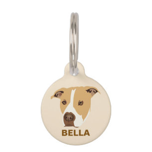 Personalized Pit Bull Dog Pet Tag