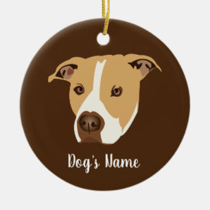 Personalized Pitbull Ceramic Ornament