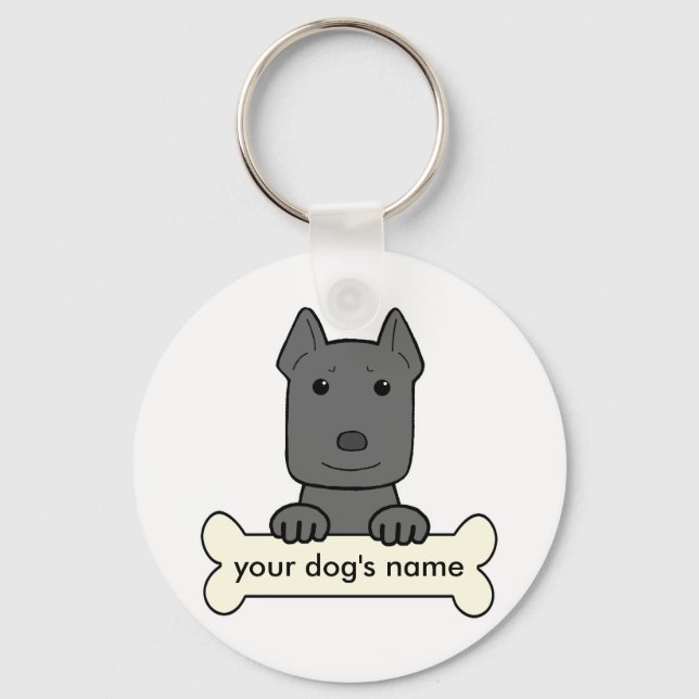 Personalized Pitbull Keychain (Front)