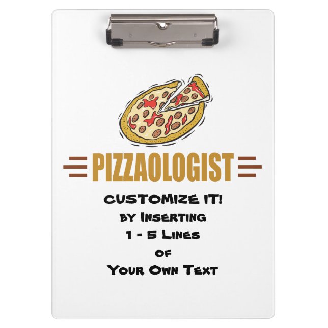 Personalized Pizza Clipboard (Front)