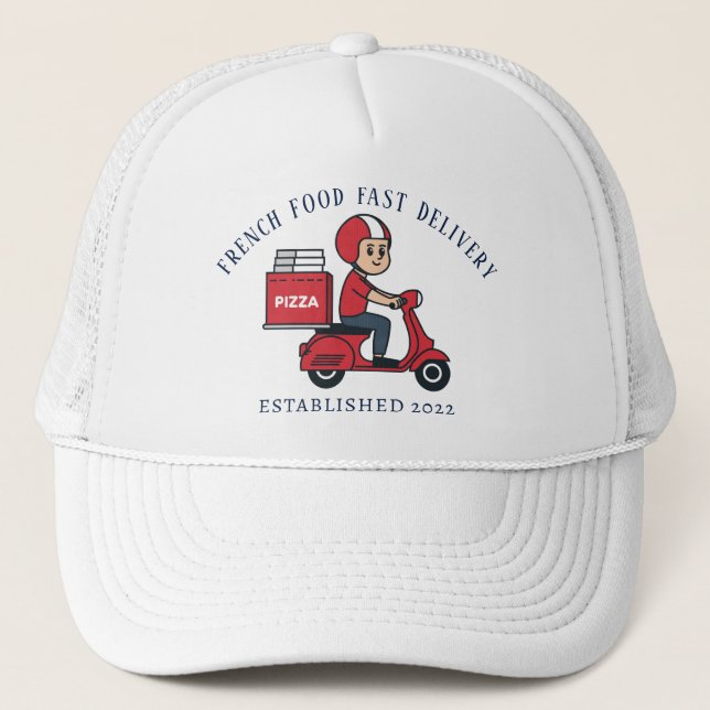 Personalized Pizza Lover Trucker Hat  (Front)