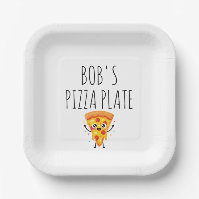Personalized Pizza Plate (Front)