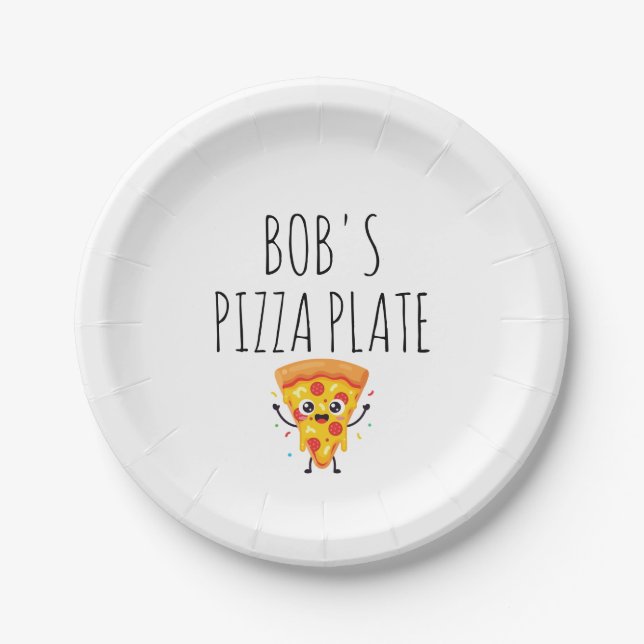 Personalized Pizza Plate (Front)
