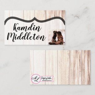 Personalized Place Cards Boots Country Rustic West