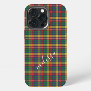 Personalized Plaid Buchanan Tartan Mom Birthday iPhone 13 Pro Case