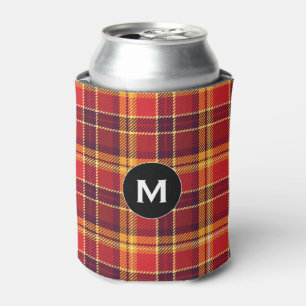 Personalized Plaid Can Cooler