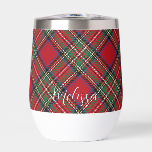 Personalized Plaid Red Green Clan Stewart Tartan
