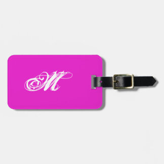 Personalized Plain Pink Luggage Tag