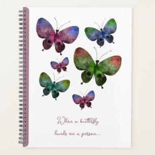 Personalized planner - butterflies.