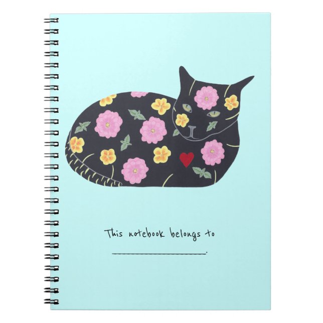 Personalized Plants deemed safe for Cats Notebooks (Front)