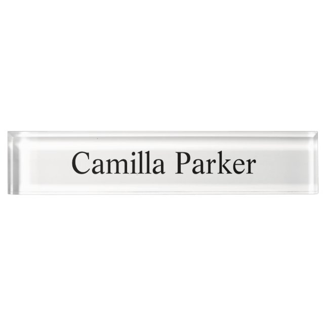 Personalized plate name, Custom name, cute plate,  (Front)