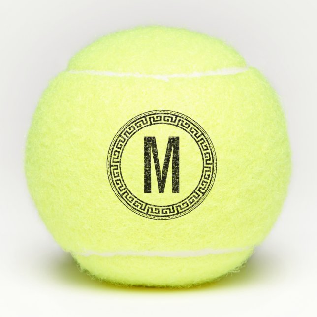 Personalized Player Coach Team Monogrammed Initial Tennis Balls (Front)
