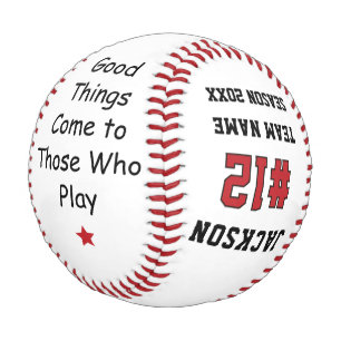 Personalized Player Name Number Motivation Baseball