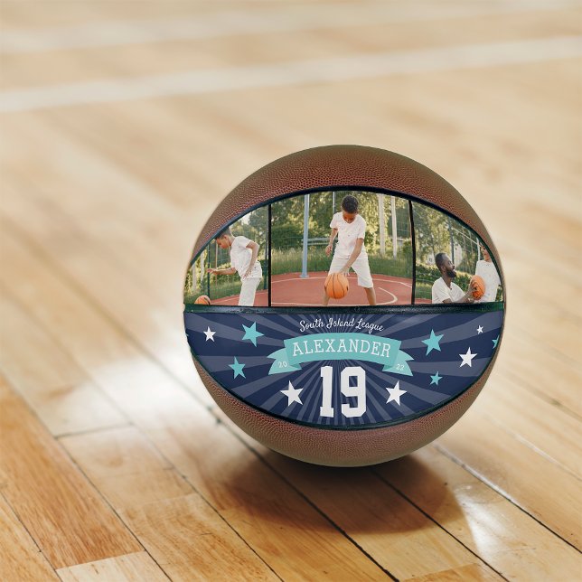 Personalized Player Photo & Number Keepsake Basketball (Creator Uploaded)